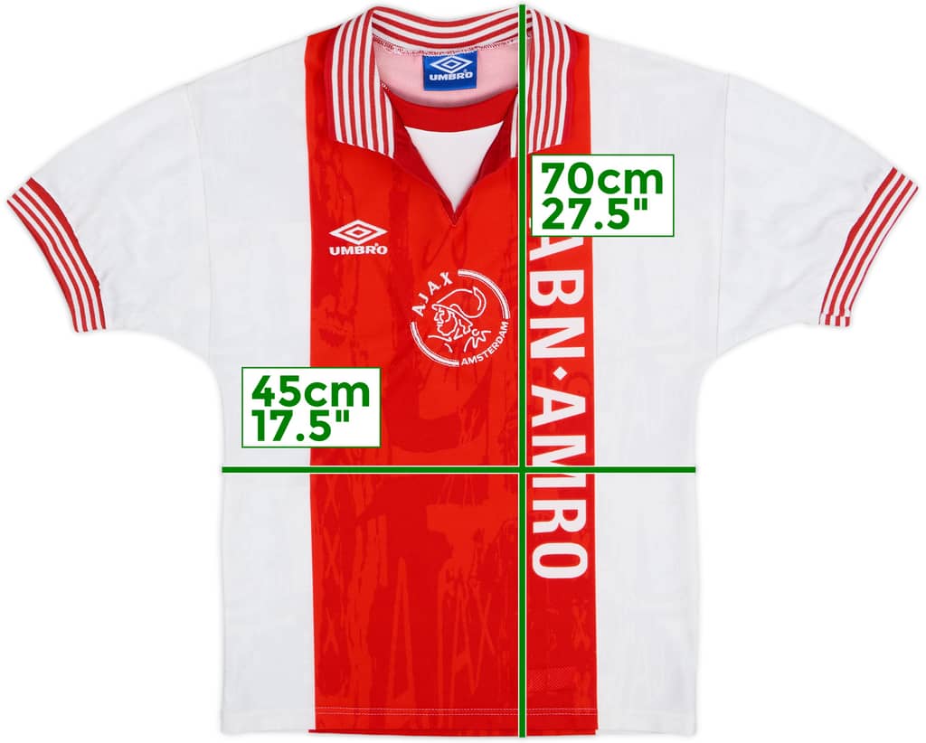 1995-96 Ajax Home Shirt - 8/10 - (S)