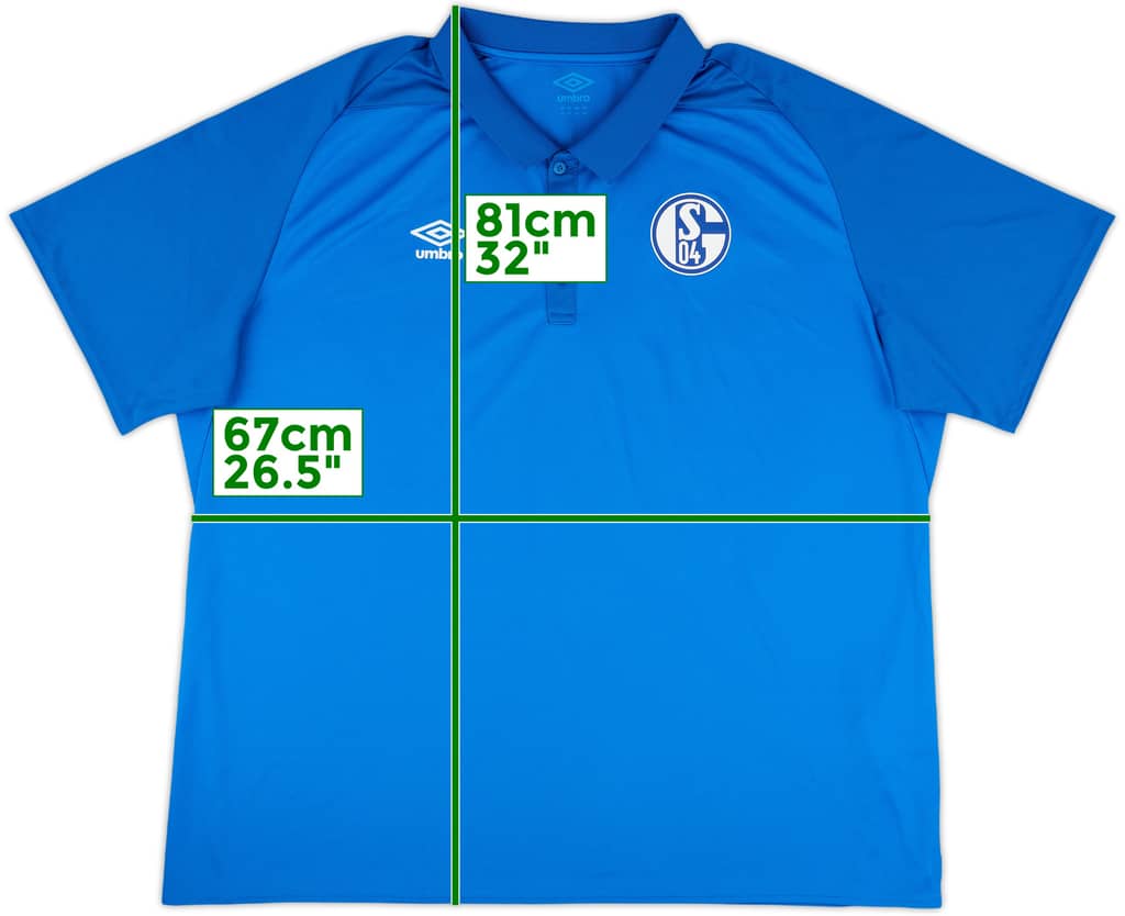 2018-19 Schalke Umbro Polo Shirt - 8/10 - (4XL)