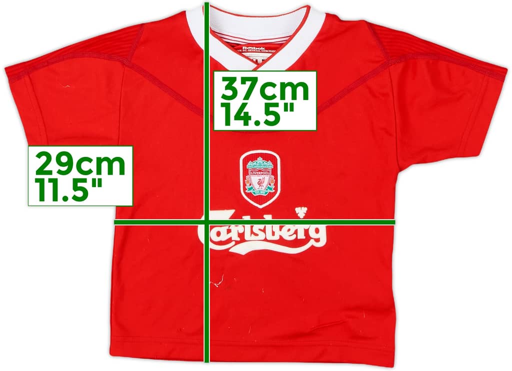 2002-04 Liverpool Home Shirt - 7/10 - (2-3 Years)