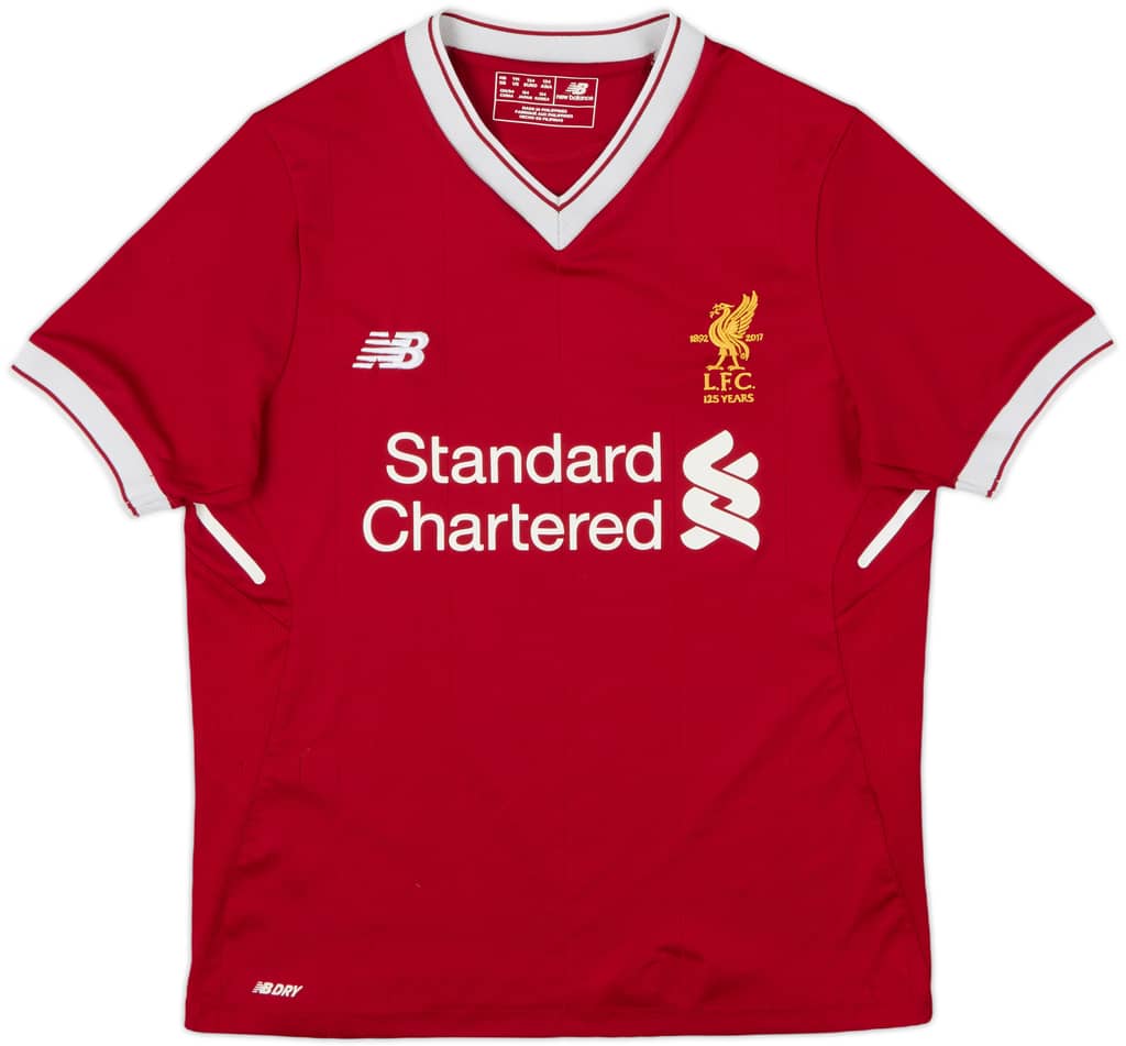 2017-18 Liverpool 125 Years Home Shirt - 8/10 - (M.Boys)