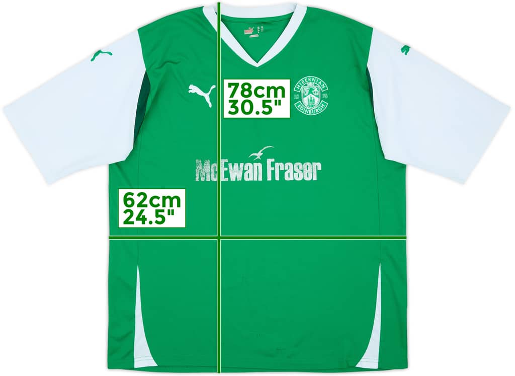 2009-10 Hibernian Home Shirt - 6/10 - (XXL)
