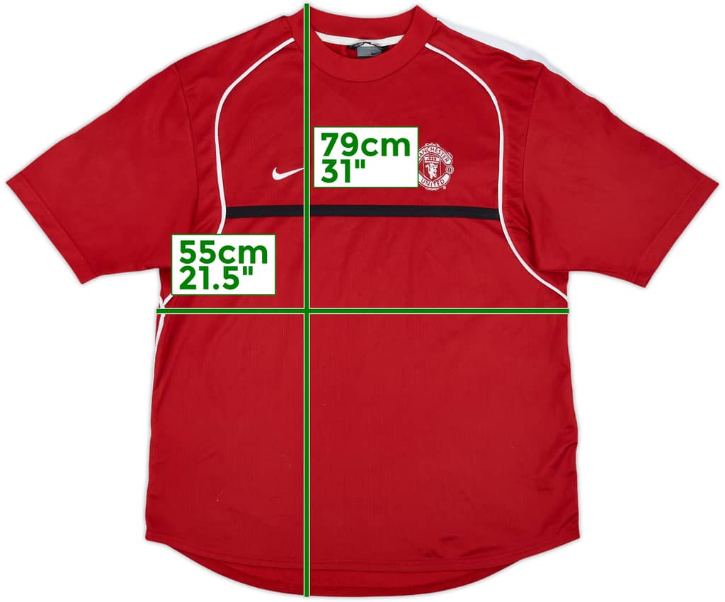 2002-03 Manchester United Nike Training Shirt - 8/10 - (L)