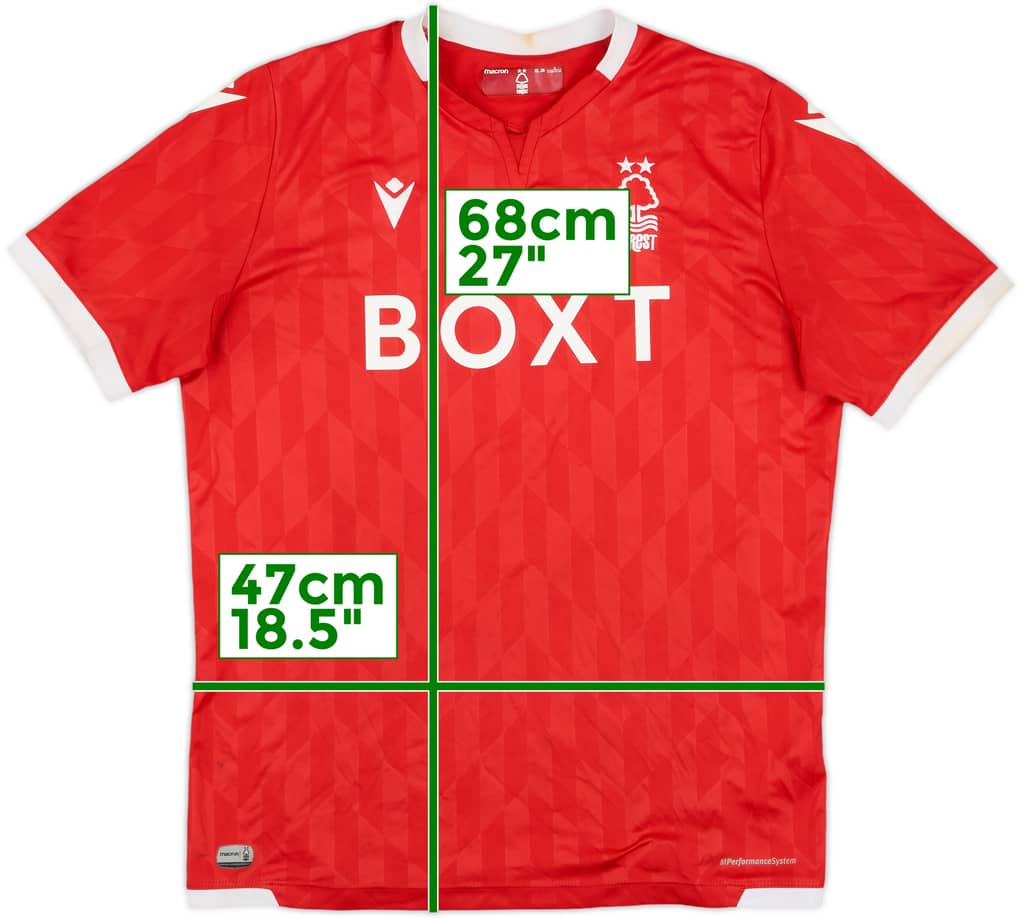 2021-22 Nottingham Forest Home Shirt - 7/10 - (XL.Boys)