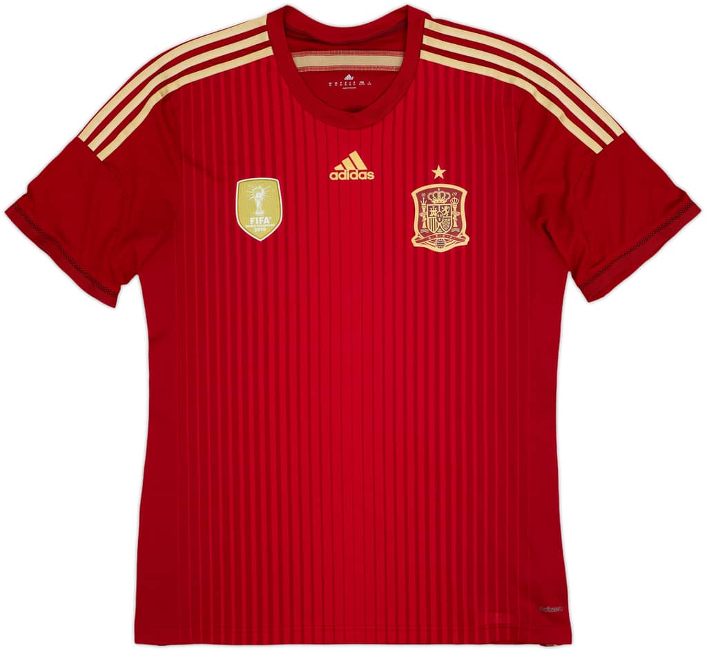 2013-15 Spain Authentic Home Shirt - 10/10 - (XL)