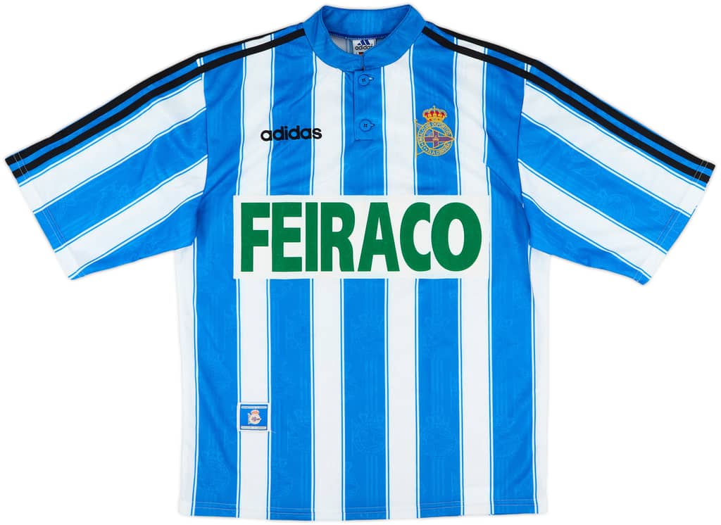 1996-98 Deportivo de La Coruna Home Shirt - 10/10 - (M)