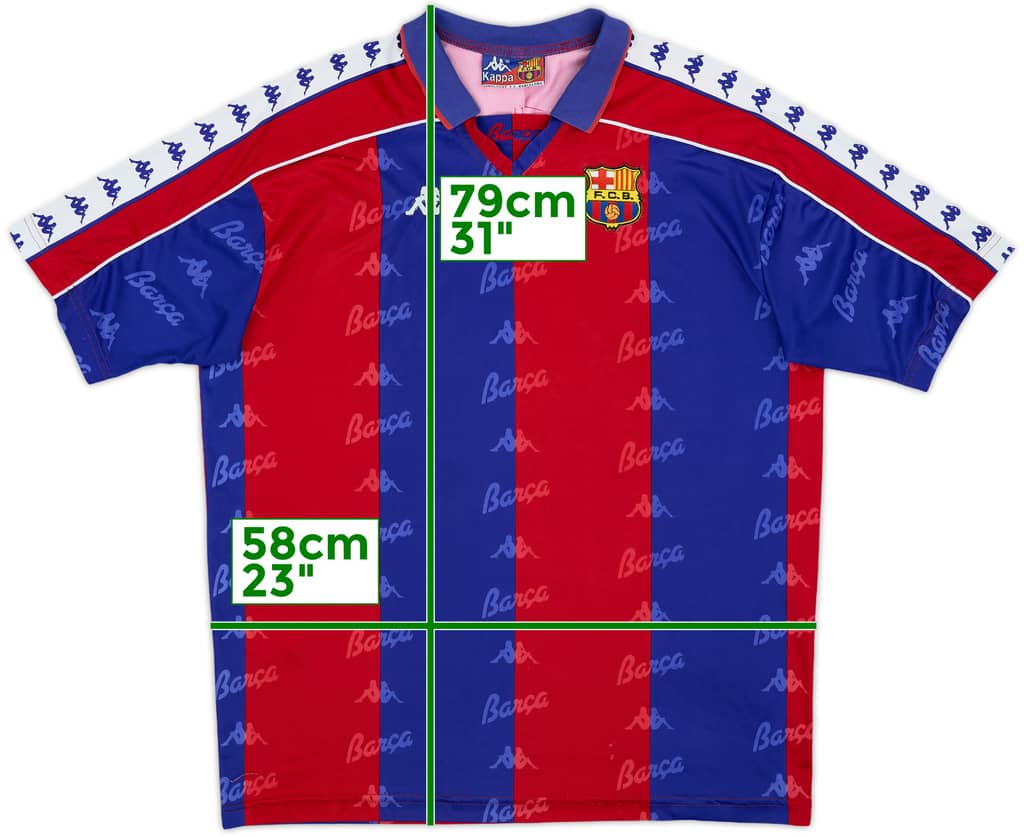 1992-95 Barcelona Home Shirt - 6/10 - (XL)