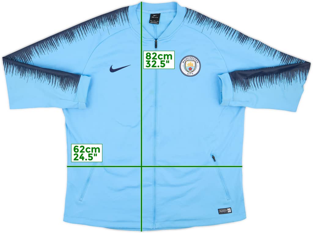 2018-19 Manchester City Nike Track Jacket - 5/10 - (XXL)