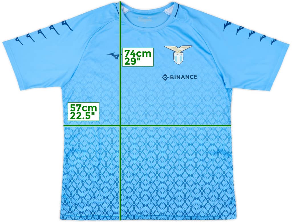2021-22 Lazio Mizuno Training Shirt - 9/10 - (XL)