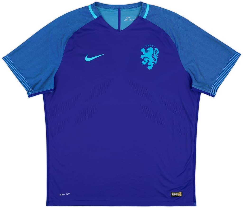 2016 Netherlands Authentic Away Shirt - 9/10 - (XXL)