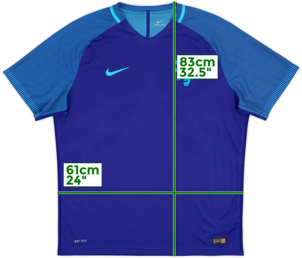 2016 Netherlands Authentic Away Shirt - 9/10 - (XXL)
