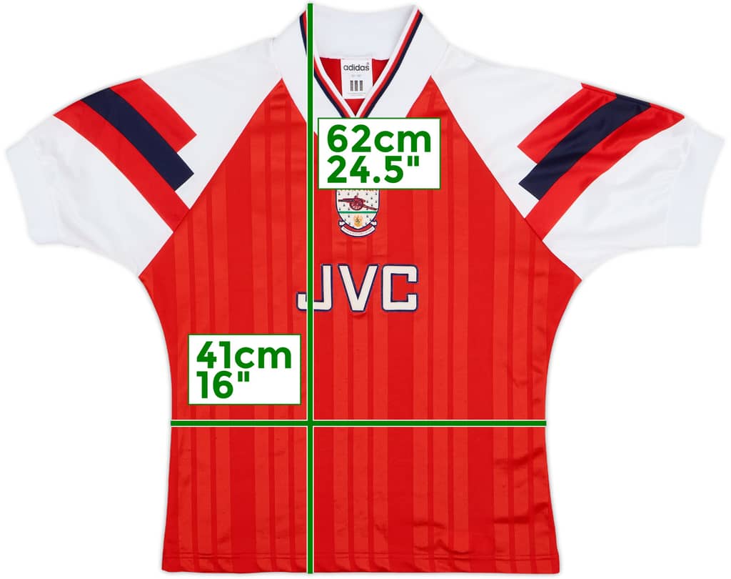 1992-94 Arsenal Home Shirt - 9/10 - (M.Boys)
