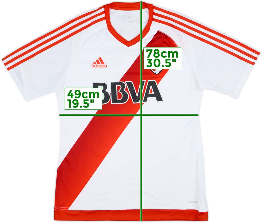 2016-17 River Plate Home Shirt - 10/10 - (L)