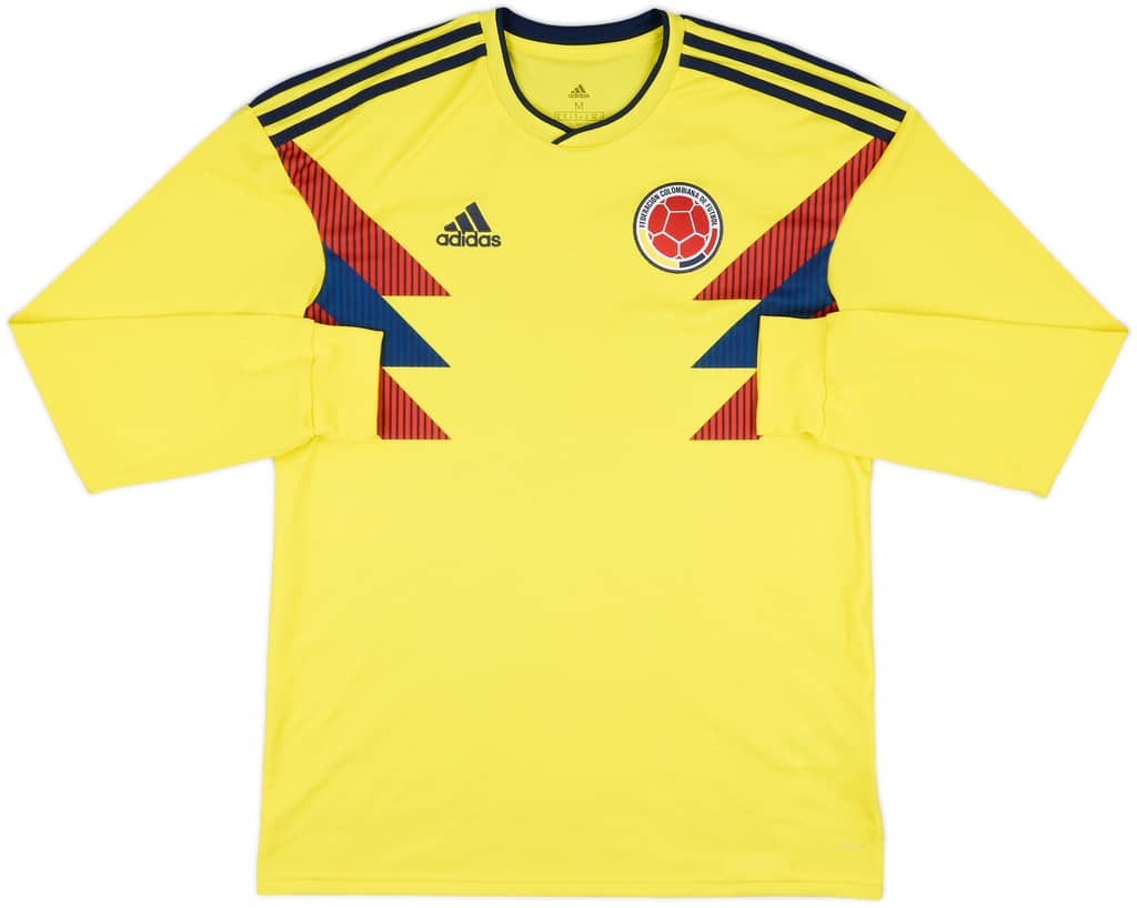 2018-19 Colombia Home L/S Shirt - 8/10 - (M)