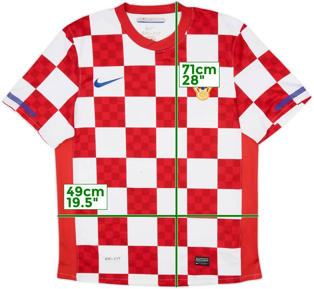 2010-12 Croatia Home Shirt - 8/10 - (M)