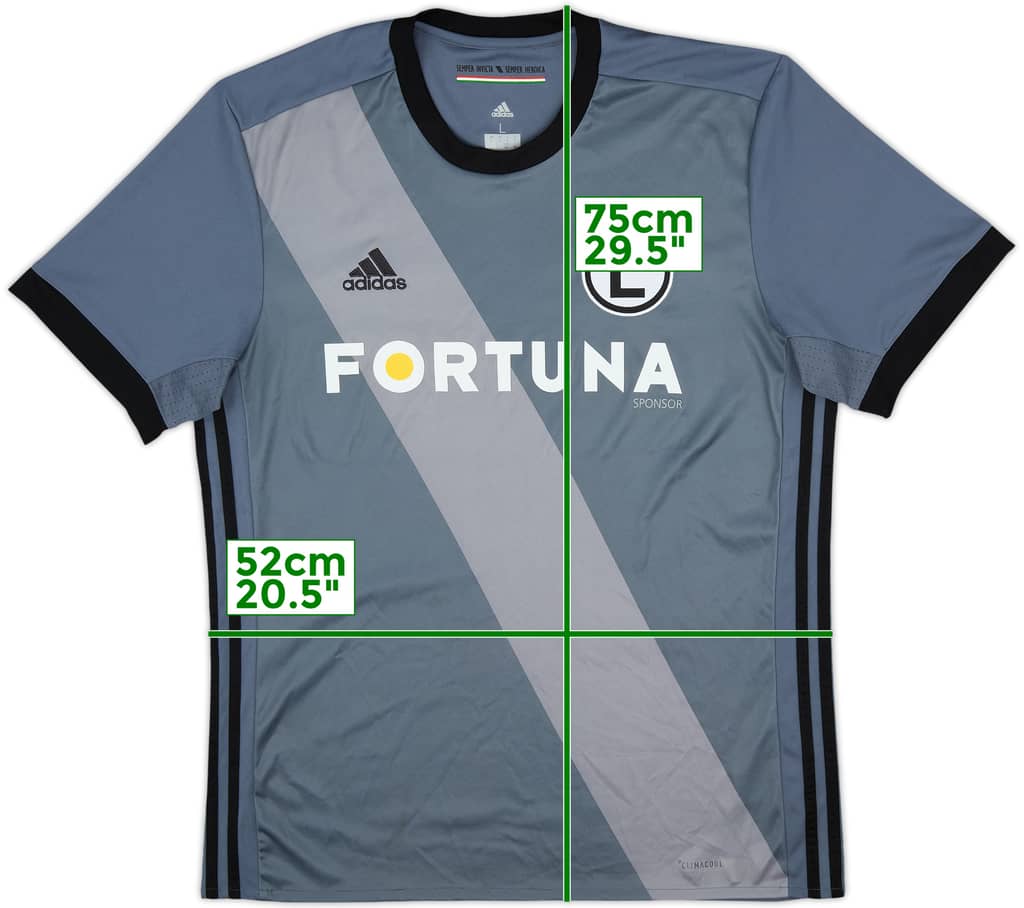2017-18 Legia Warsaw Away Shirt - 7/10 - (L)