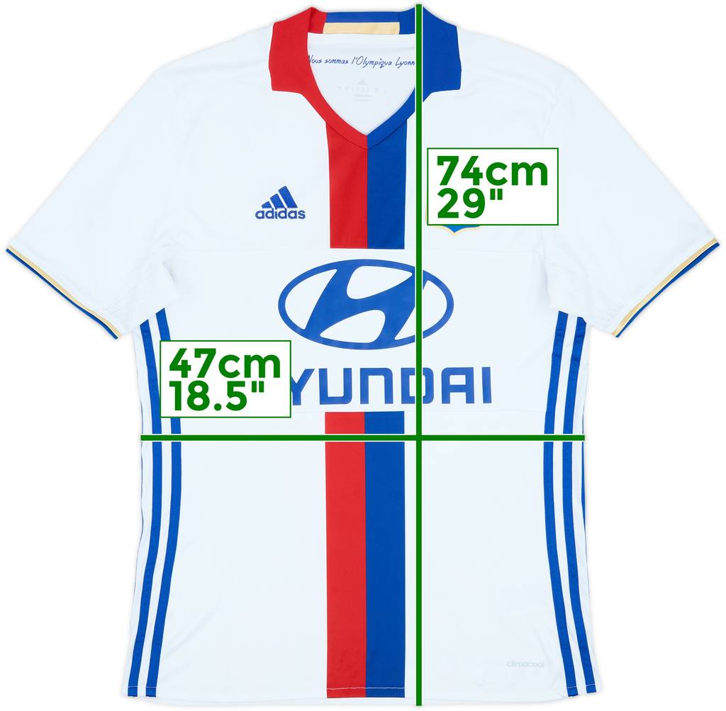 2016-17 Lyon Home Shirt - 9/10 - (S)