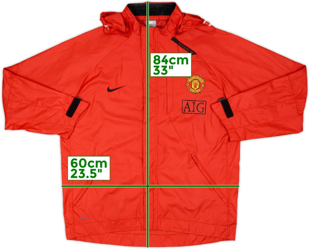 2007-08 Manchester United Nike Rain Jacket - 8/10 - (M)