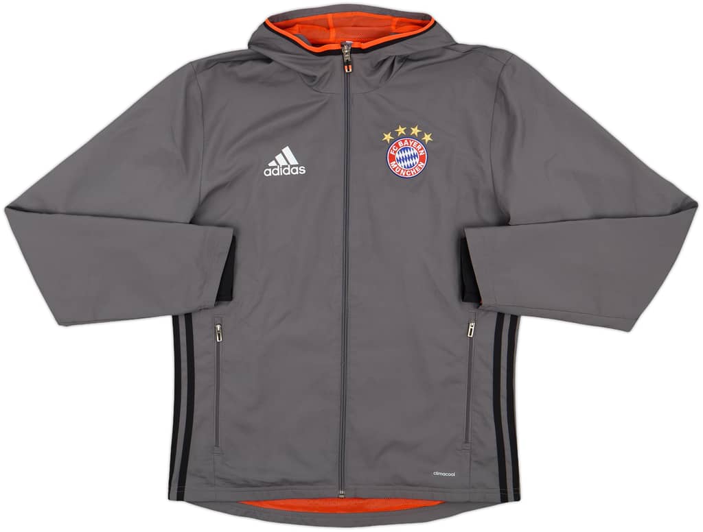 2015-16 Bayern Munich adidas Hooded Track Jacket - 9/10 - (S)