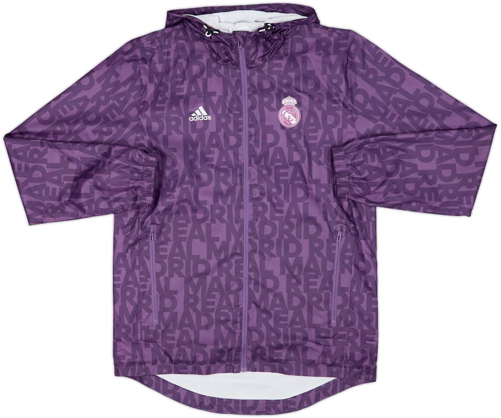 2016-17 Real Madrid adidas Hooded Track Jacket - 8/10 - (S)