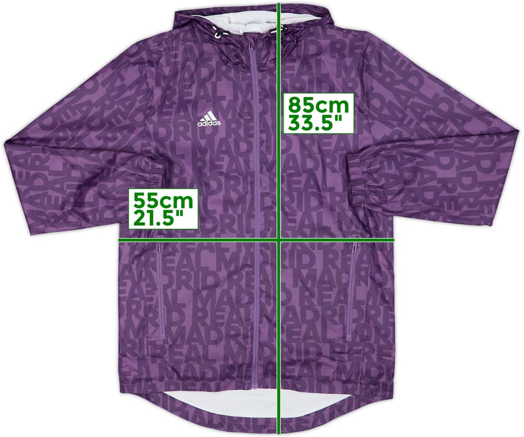 2016-17 Real Madrid adidas Hooded Track Jacket - 8/10 - (S)