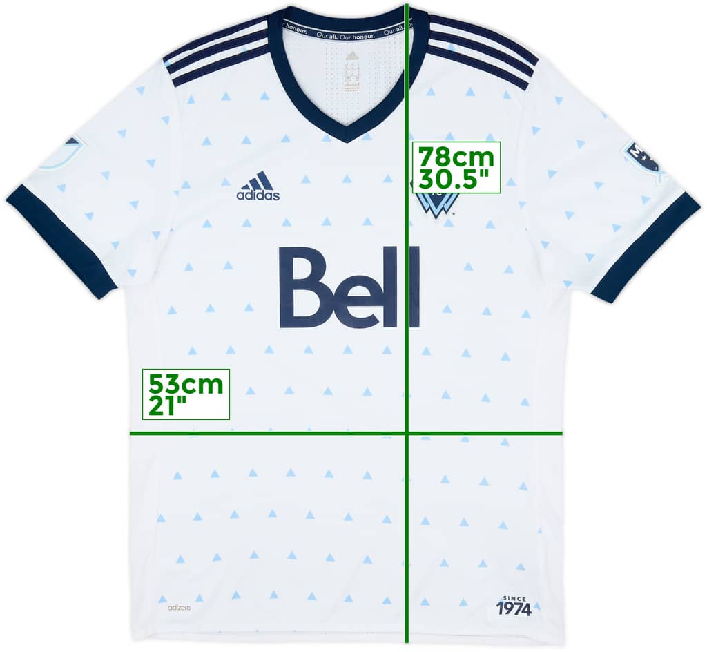 2017 Vancouver Whitecaps Authentic Home Shirt - 10/10 - (XL)