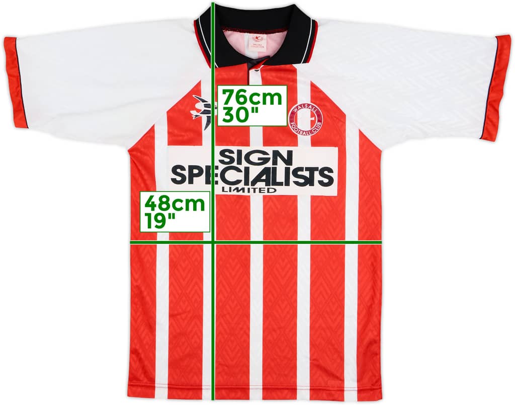 1994-95 Walsall Home Shirt - 8/10 - (S)