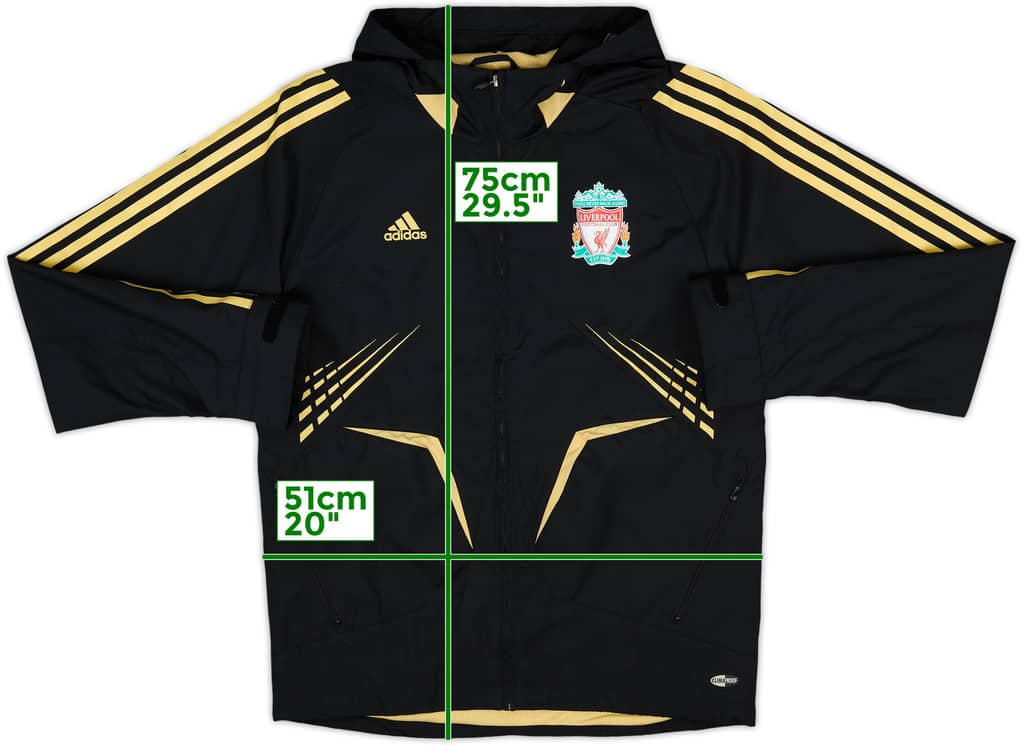 2008-09 Liverpool adidas Hooded Rain Jacket - 8/10 - (M)