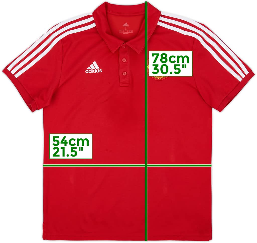 2020-21 Manchester United adidas Polo Shirt - 9/10 - (L)