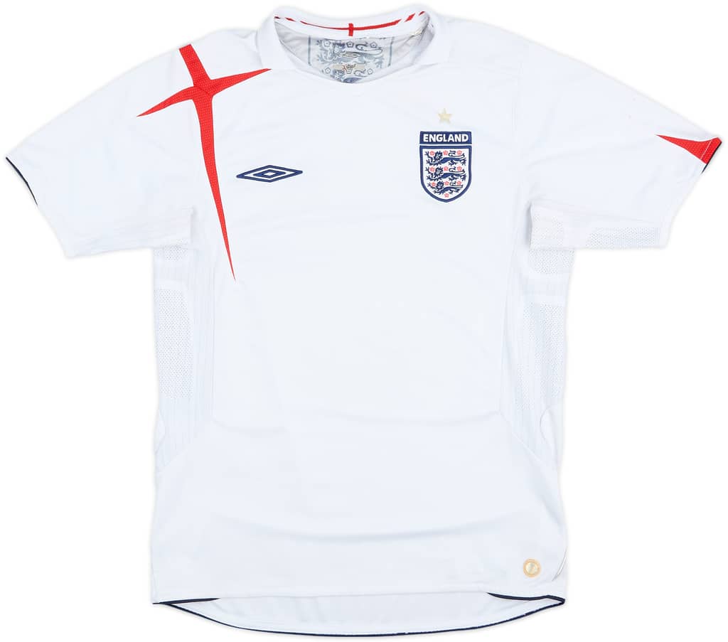 2005-07 England Home Shirt - 5/10 - (S)