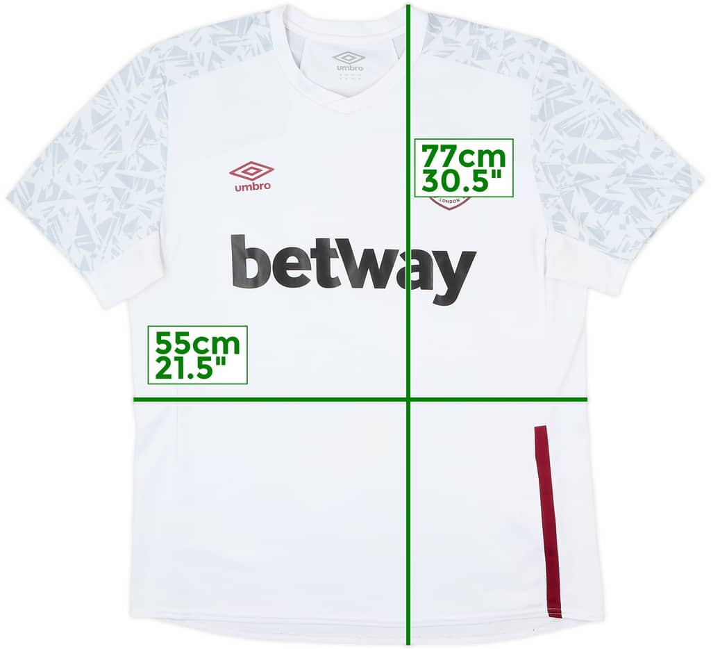 2019-20 West Ham Umbro Training Shirt - 7/10 - (XL)