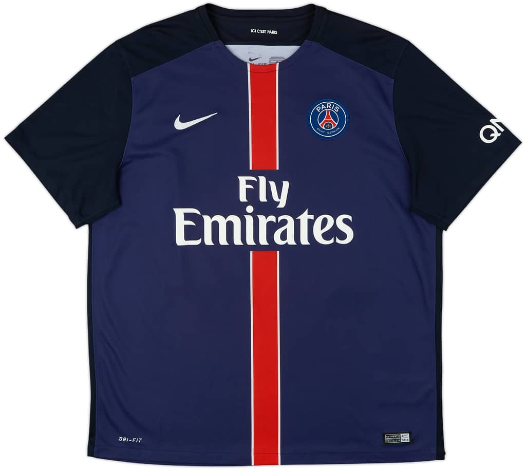 2015-16 Paris Saint-Germain Home Shirt Ibrahimovic #10 - 9/10 - (XL)
