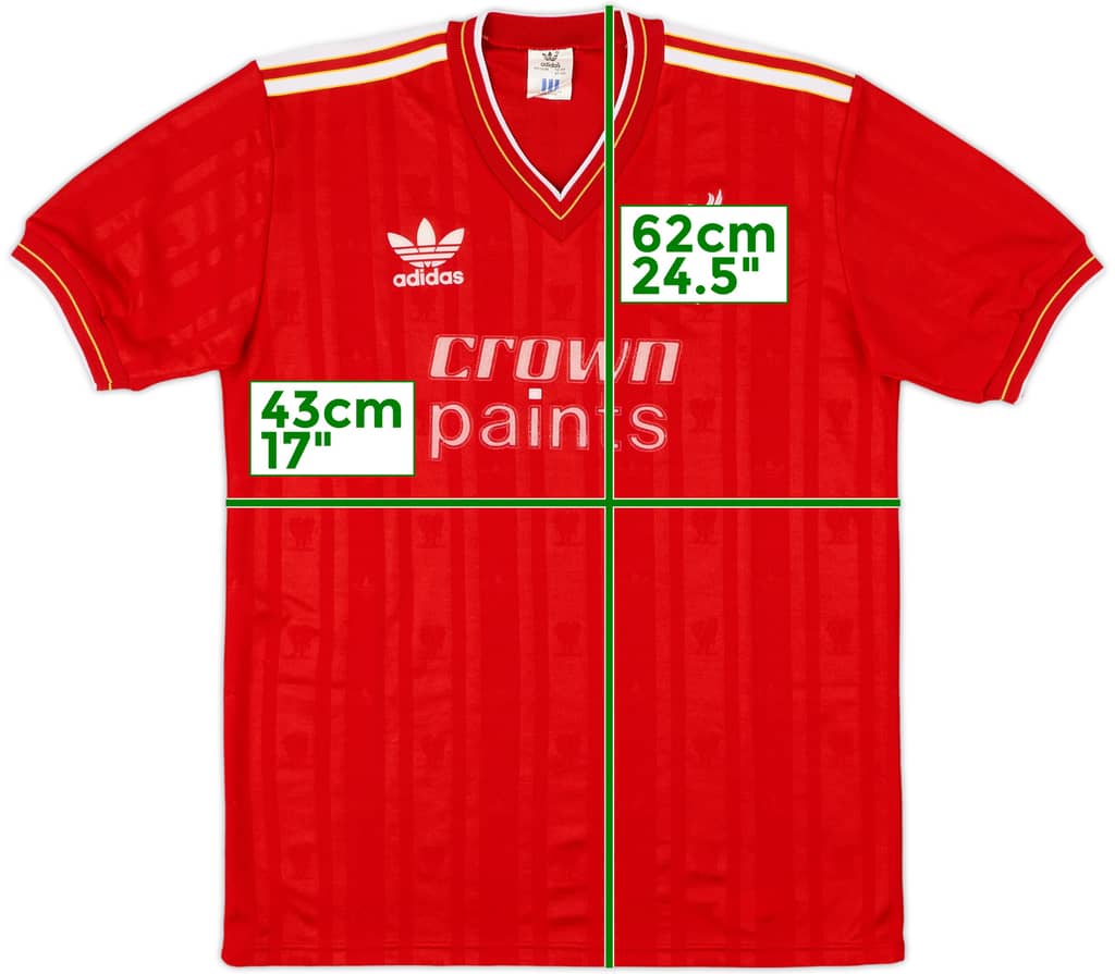 1985-87 Liverpool Home Shirt - 8/10 - (M)