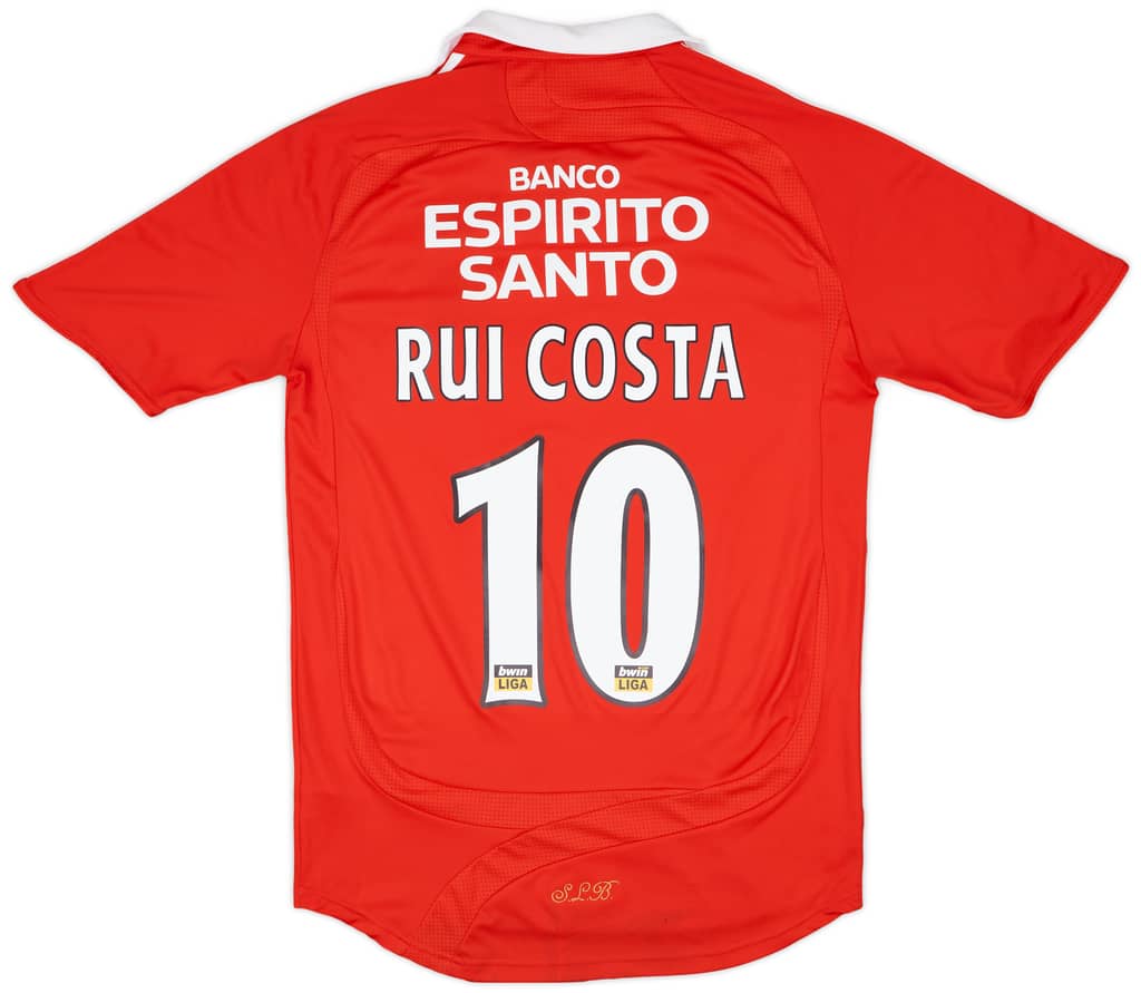 2007-08 Benfica Home Shirt Rui Costa #10 - 8/10 - (S)