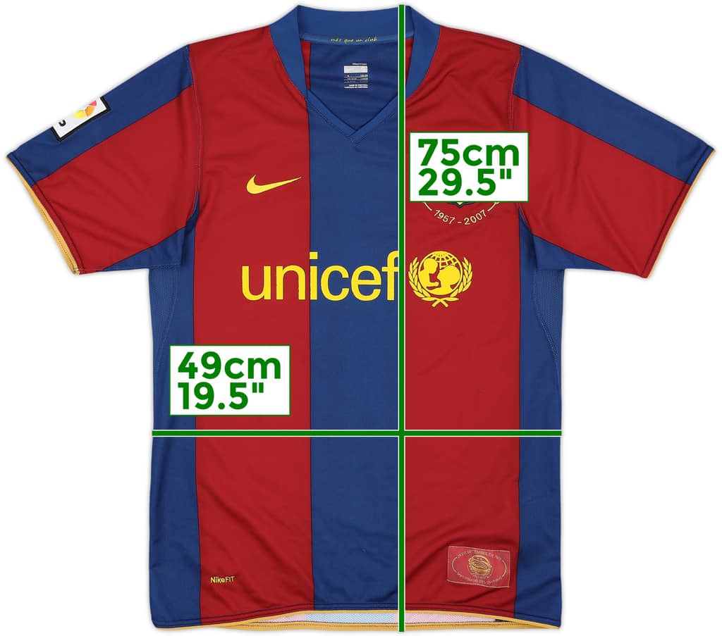 2007-08 Barcelona Home Shirt - 5/10 - (S)
