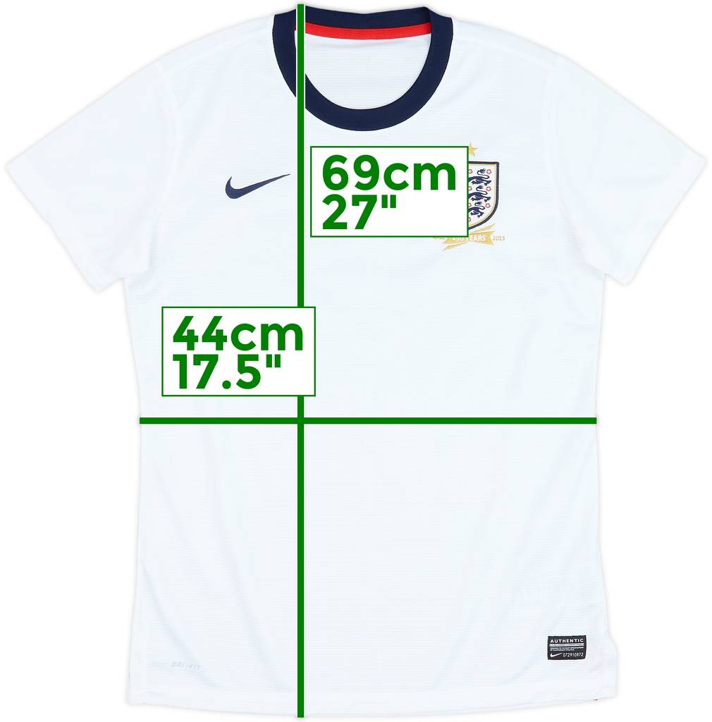 2013 England 150th Anniversary Home Shirt - 10/10 - (Women's M)