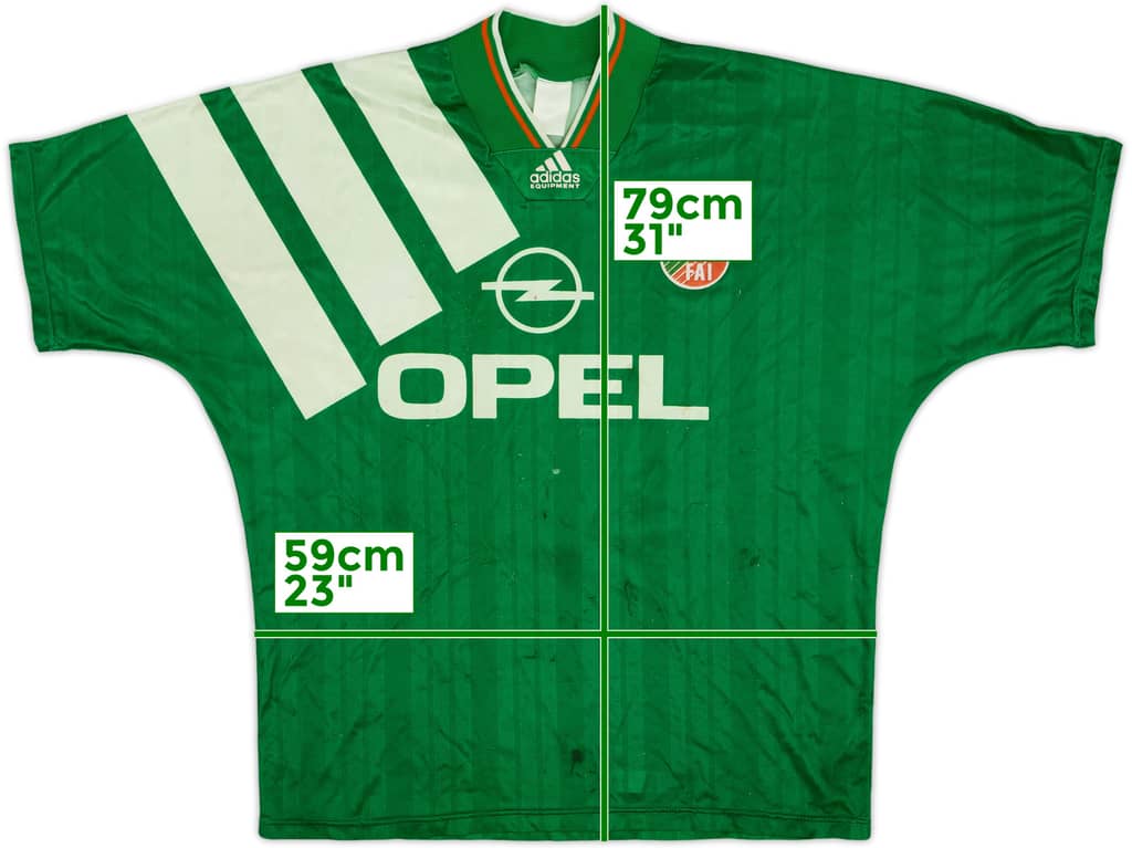 1992-93 Ireland Home Shirt - 5/10 - (XL)