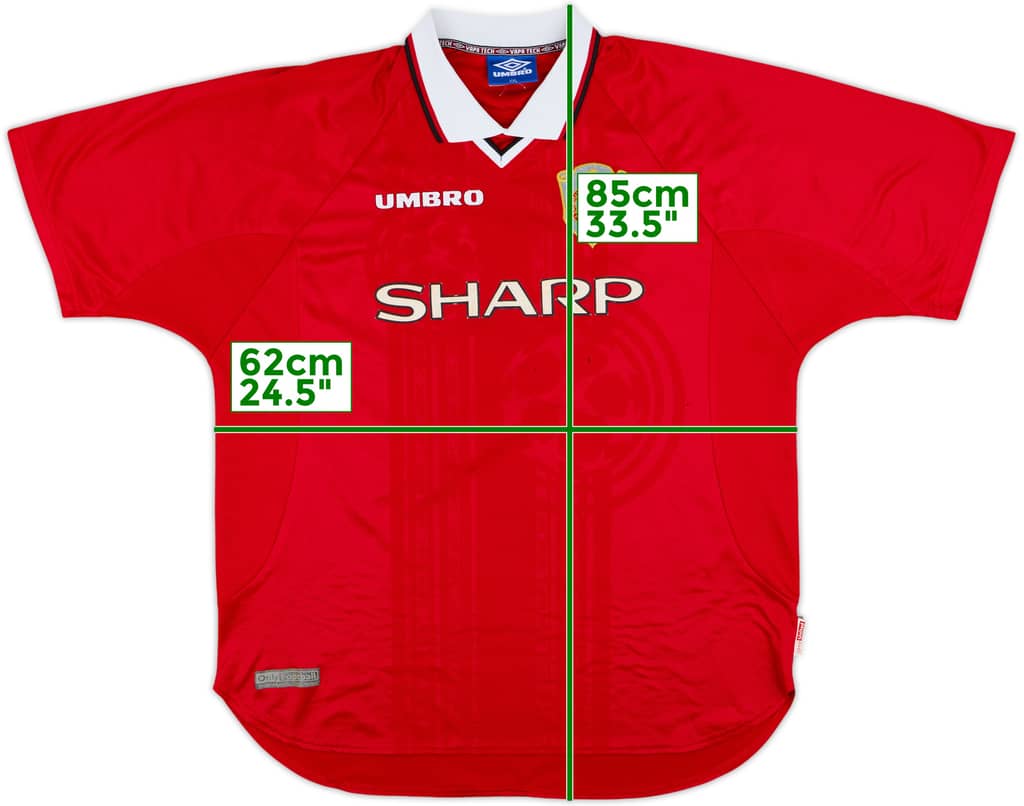 1997-00 Manchester United CL Shirt - 5/10 - (XXL)