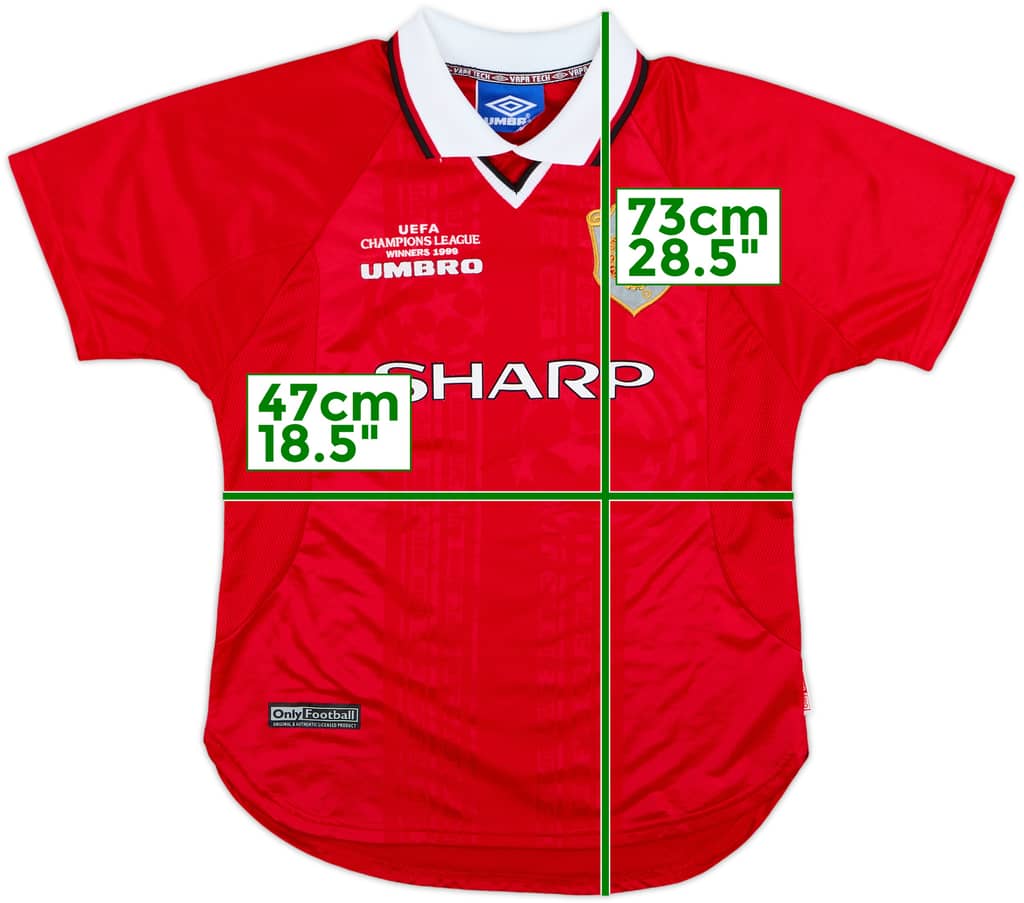 1999-00 Manchester United 'CL Winners' Shirt - 8/10 - (M.Boys)