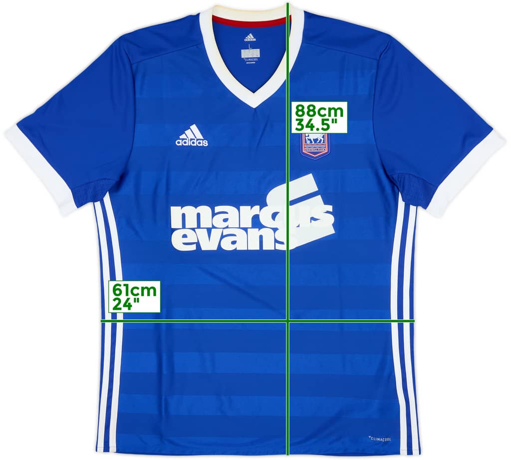 2017-18 Ipswich Home Shirt - 5/10 - (L)