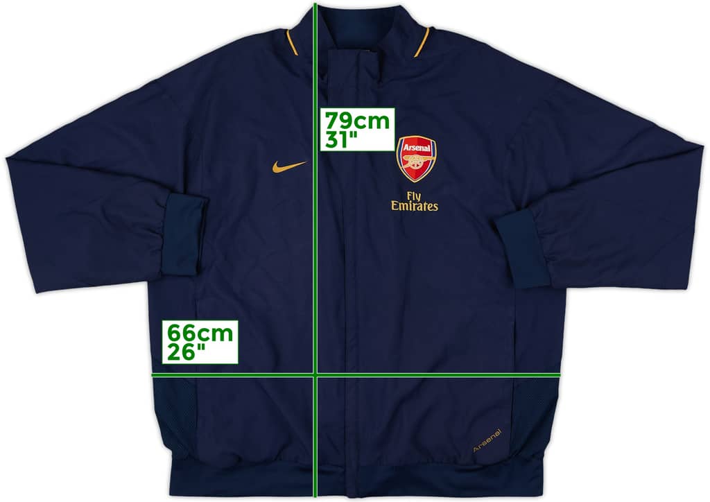 2007-08 Arsenal Nike Track Jacket - 9/10 - (XXL)