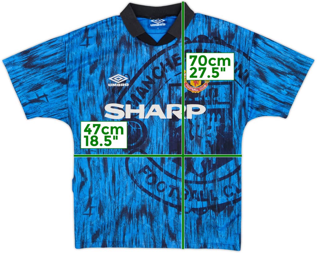 1992-93 Manchester United Away Shirt - 7/10 - (S)