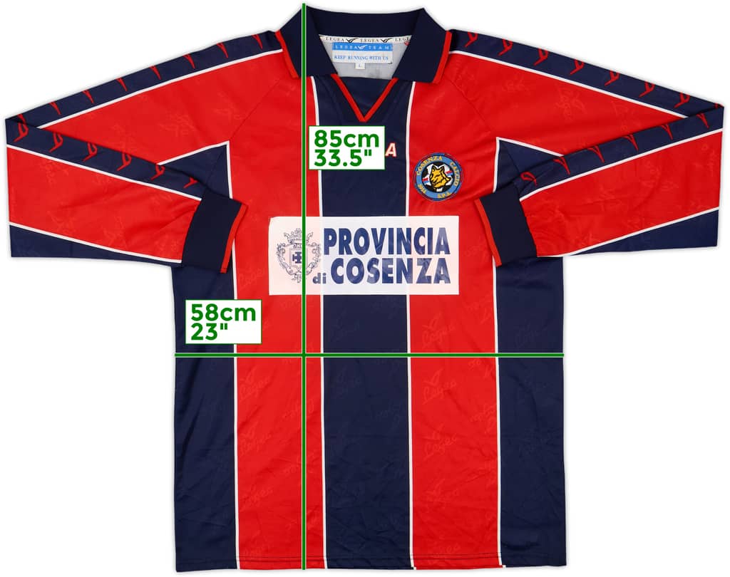2000-02 Cosenza Home L/S Shirt - 8/10 - (L)