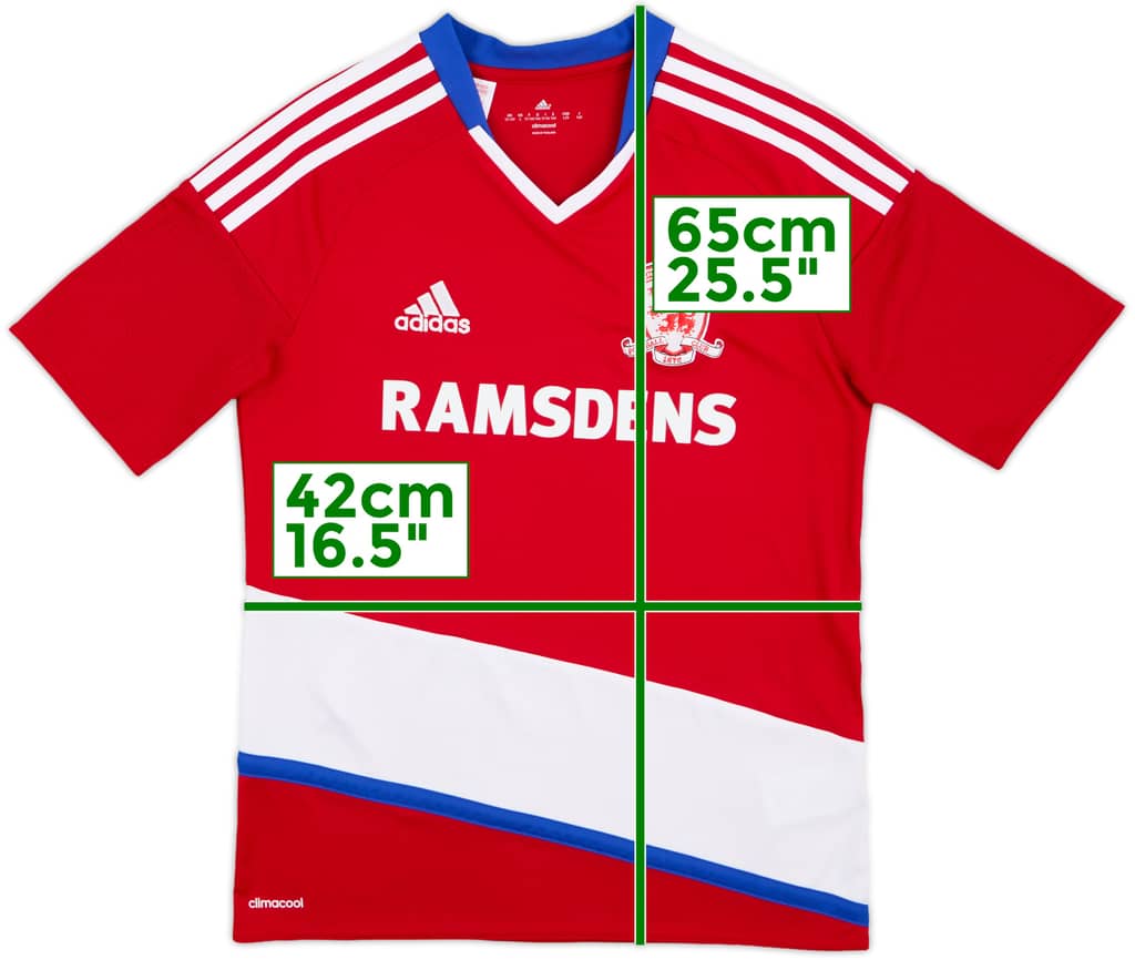 2016-17 Middlesbrough Home Shirt - 10/10 - (L.Boys)