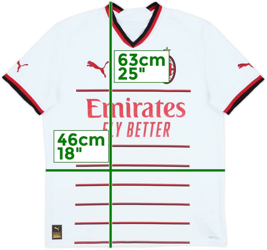 2022-23 AC Milan Away Shirt - 6/10 - (L.Boys)