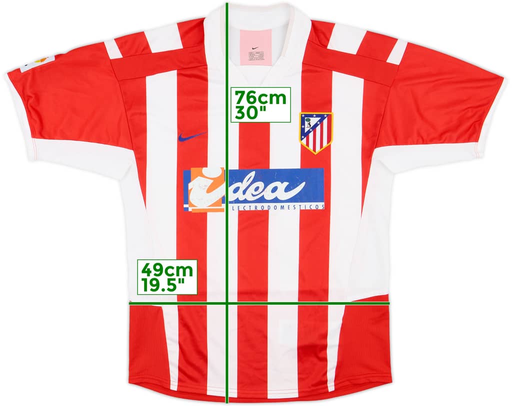 2002-03 Atletico Madrid Home Shirt - 7/10 - (S)