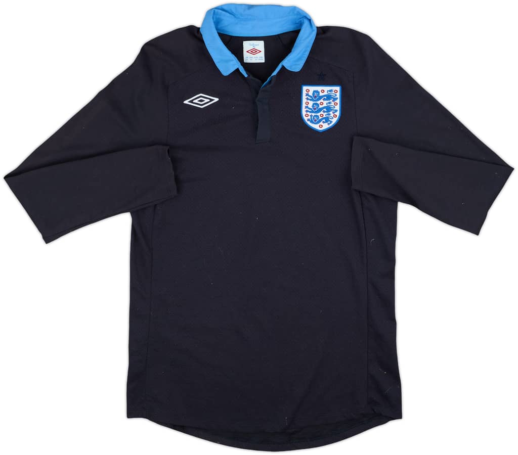 2011-12 England Away L/S Shirt - 8/10 - (M)