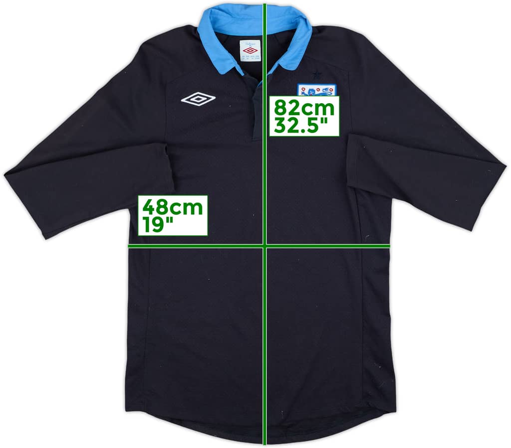 2011-12 England Away L/S Shirt - 8/10 - (M)