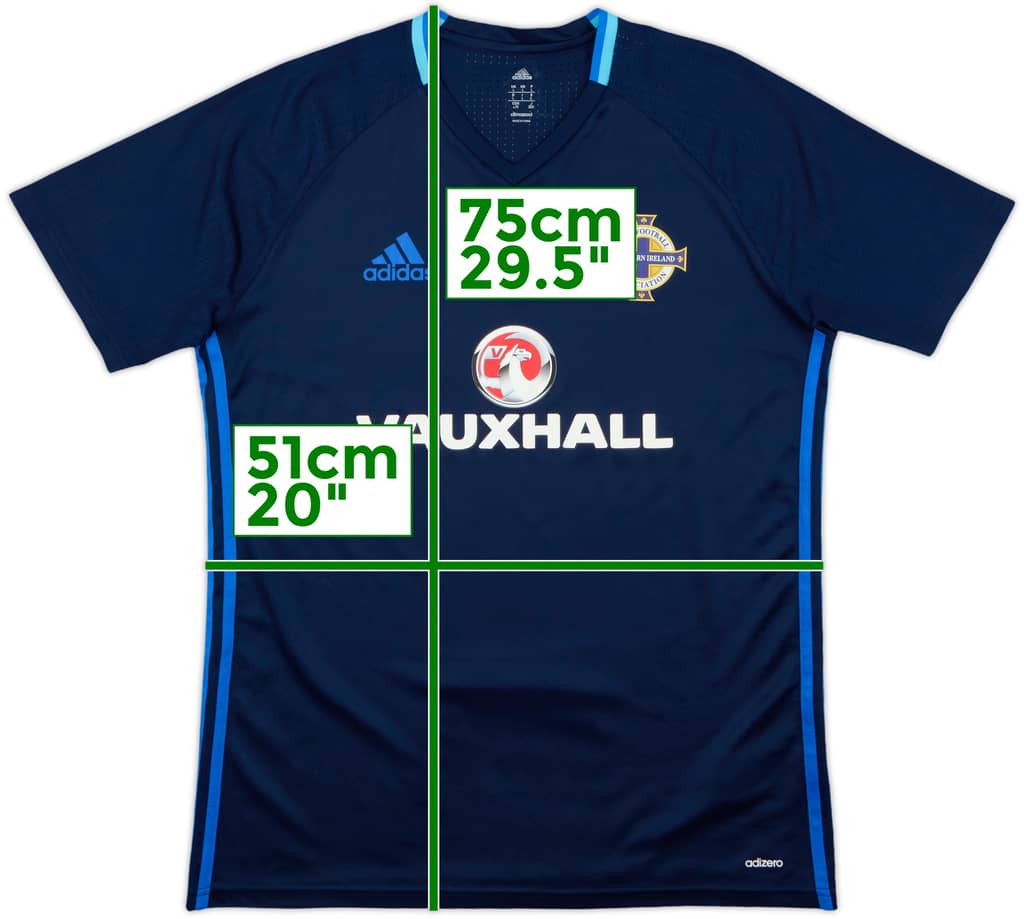 2016-17 Northern Ireland adizero Training Shirt - 8/10 - (L)