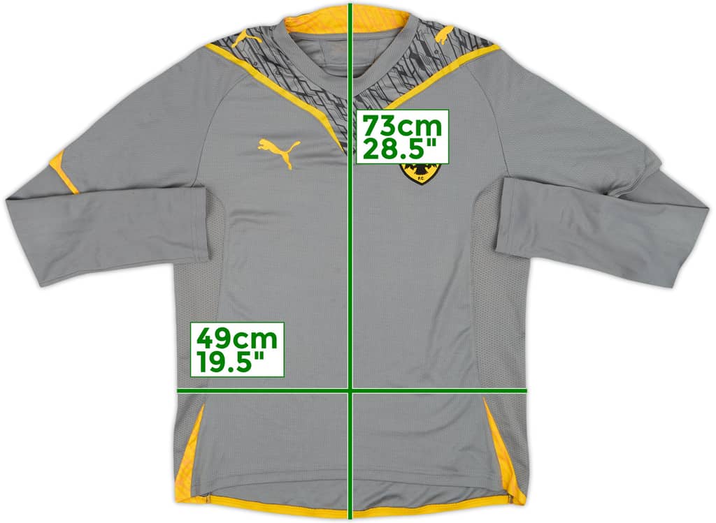 2009-10 AEK Athens Third L/S Shirt - 8/10 - (XL.Boys)