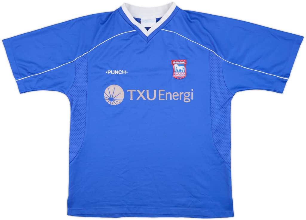 2001-02 Ipswich Home Shirt - 6/10 - (L)